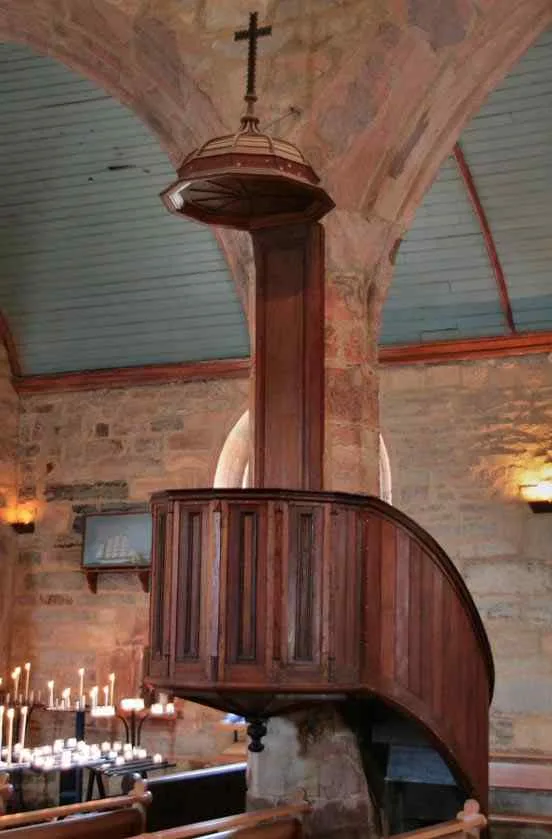 Pulpit at Chapelle de Notre-Dame-de-Rocamadour, Camaret sur Mer