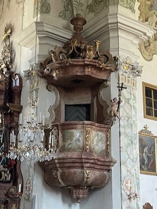 Preekstoel in Pfarr- und Wallfahrtskirche, Maria Alm