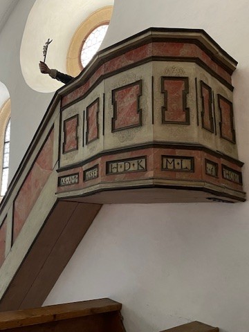 Preekstoel in Kapel van Schloss Hohenwerfen, Werfen