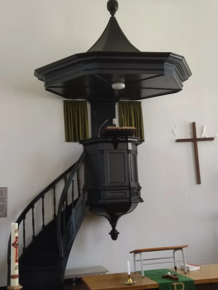 Pulpit at Waterstaatskerk, Nieuw Beerta