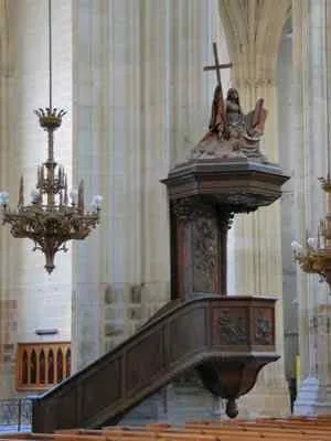 Pulpit at La Cathédrale St Pierre St Paul, Nantes