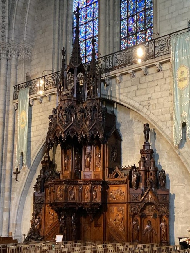 Pulpit at Cathedrale St Maurice d Angers, Angers