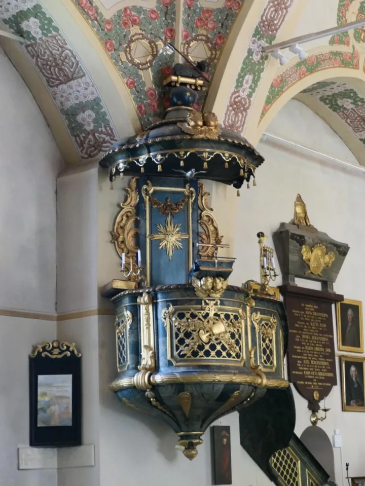 Pulpit at Kristina kyrka, Sala