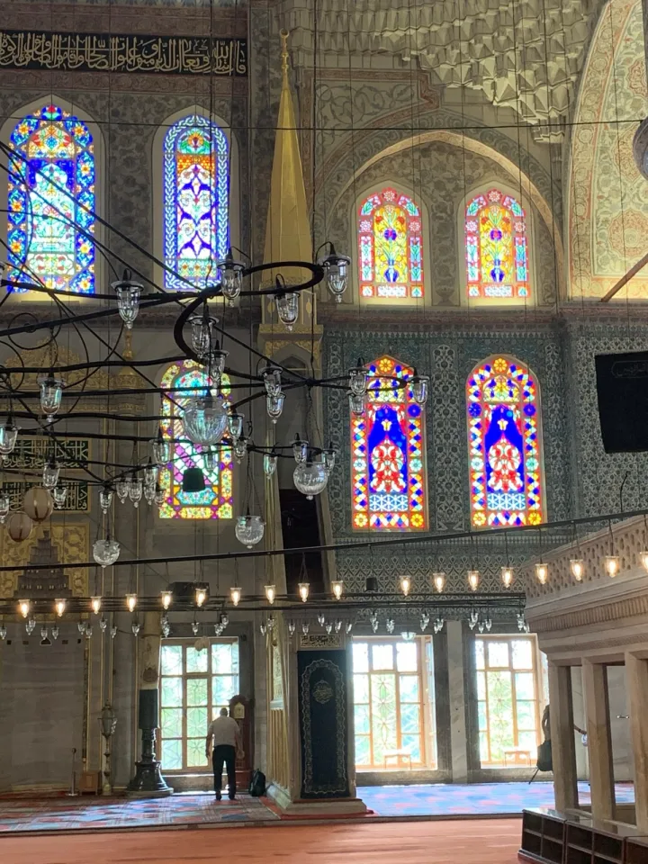 Preekstoel in Blauwe moskee, Istanbul