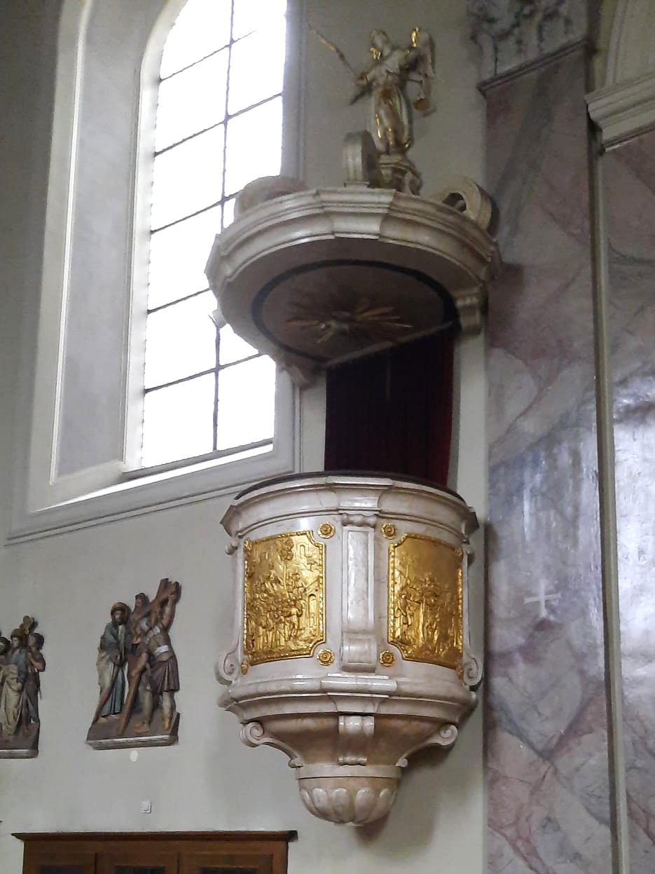 Preekstoel in Spitalskirche, Innsbruck