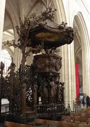 Preekstoel in Onze-Lieve-Vrouwekathedraal , Antwerpen