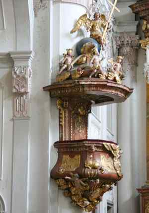 Pulpit at Ursulinenkirche, Linz