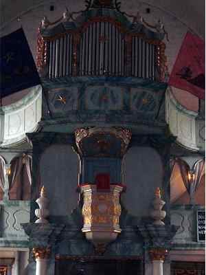 Preekstoel in Koningskerk, Roros