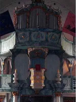 Preekstoel in Koningskerk, Roros