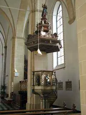 Preekstoel in Kloster Kamp Abteikirche, Kamp-Lintfort