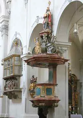 Preekstoel in Neupfarrkirche, Regensburg