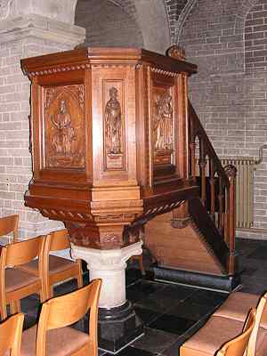 Pulpit at Abdij van Postel, Postel