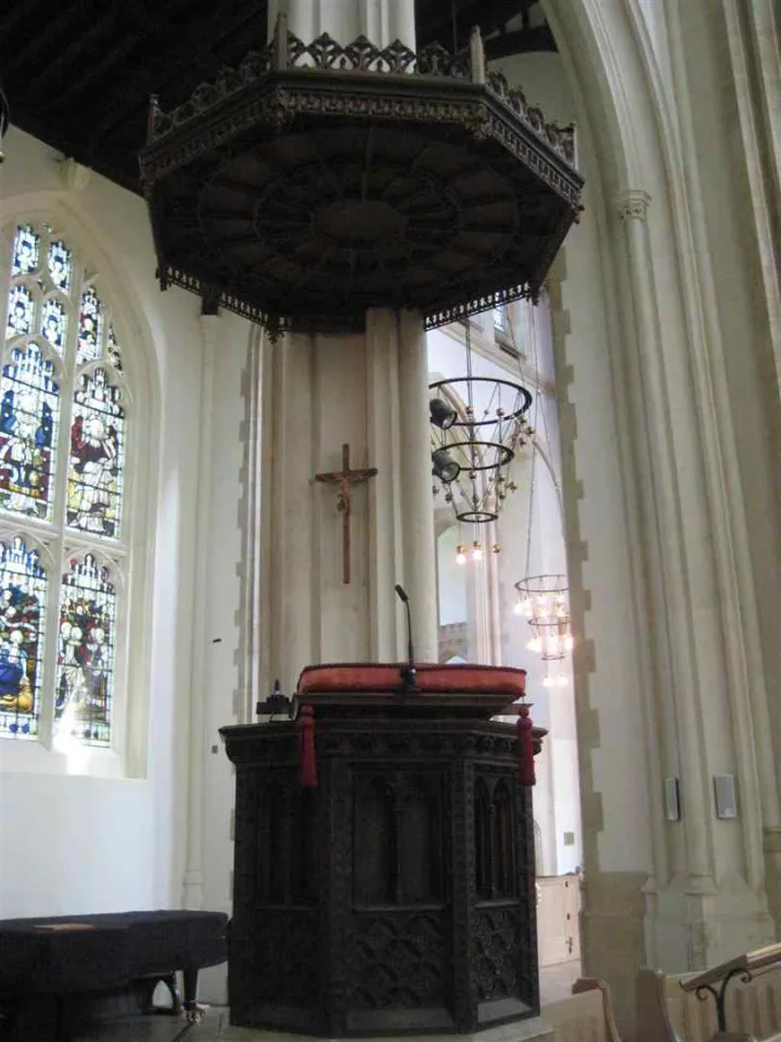 Preekstoel in St Edmundsbury Cathedral, Bury St. Edmunds