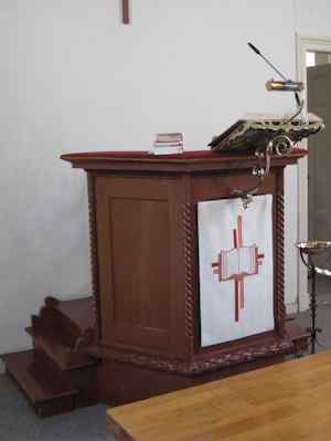 Pulpit at Verenigde Christelijke Gemeente, Dokkum