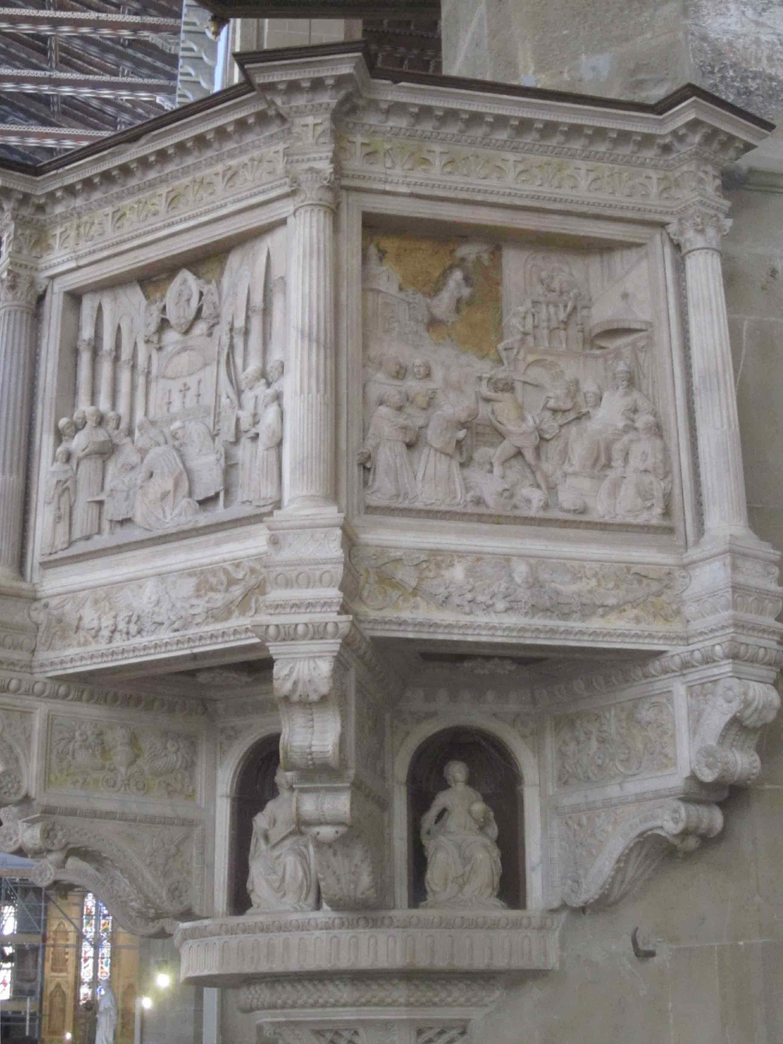Preekstoel in Santa Croce, Firenze