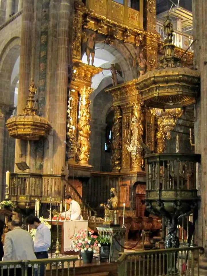 Preekstoel in Catedral de Santiago de Compostela, Santiago de Compostela