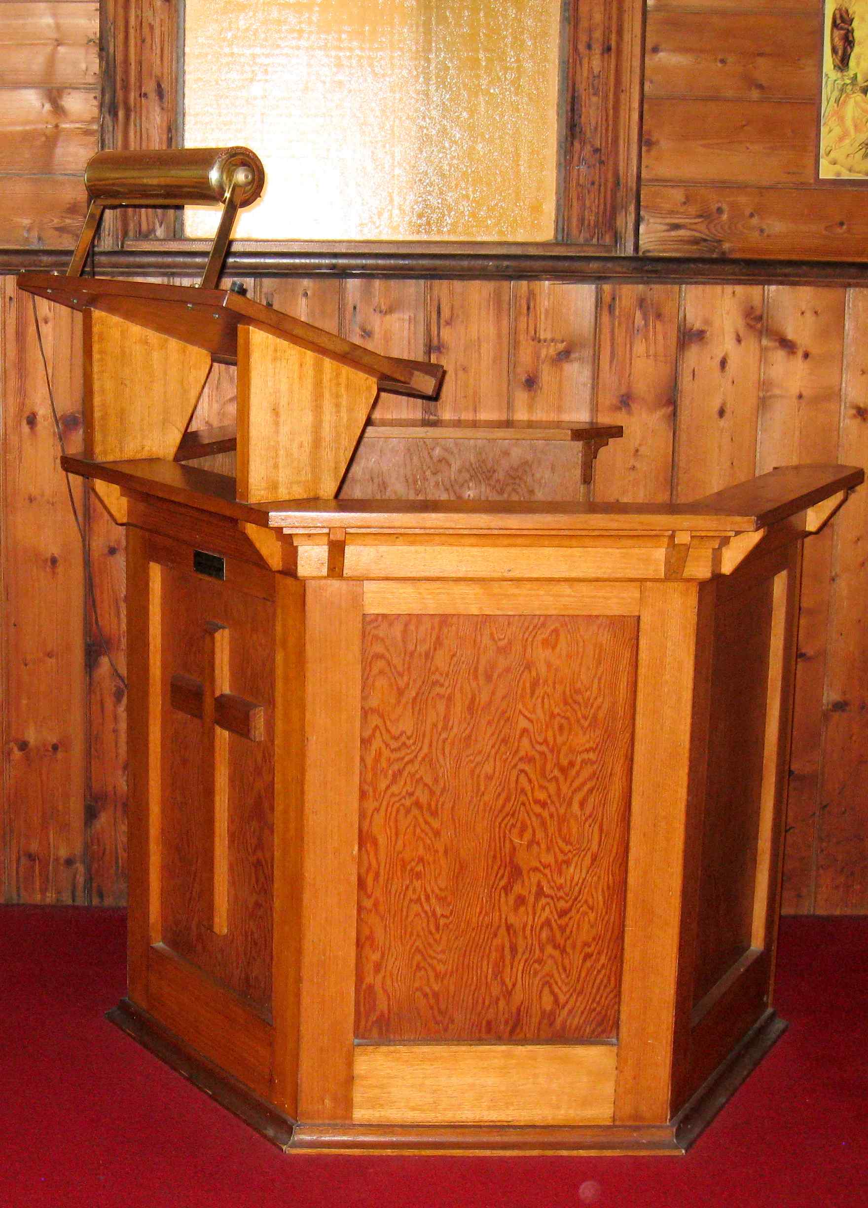 Pulpit at St Aidan's Church, Lorne