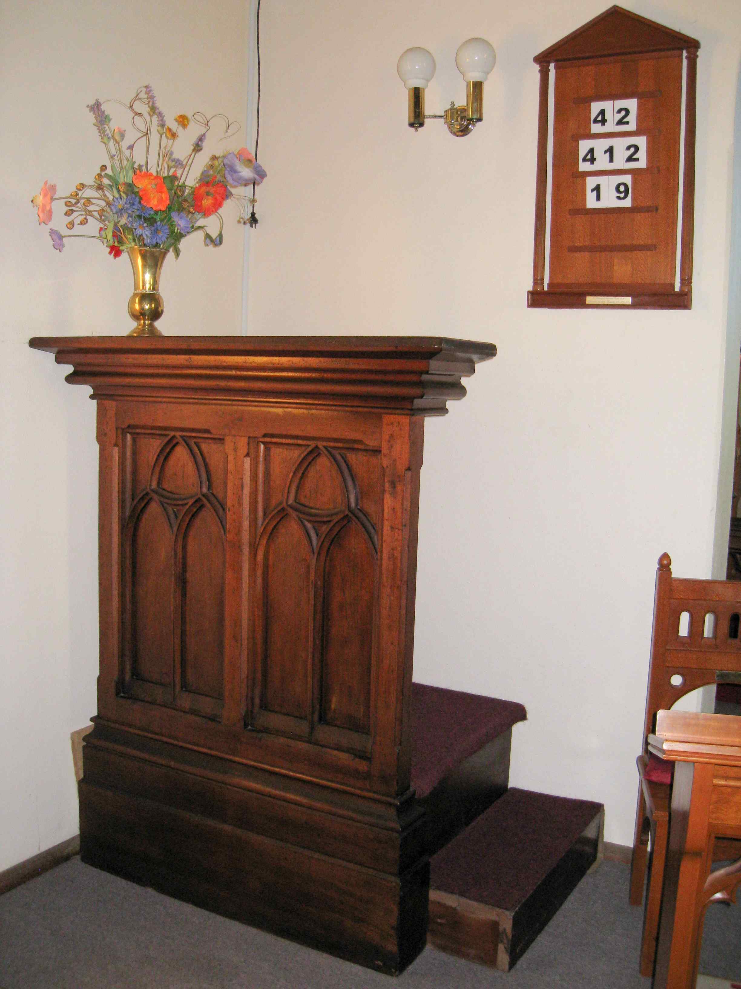 Pulpit at Christ Church, Pambula