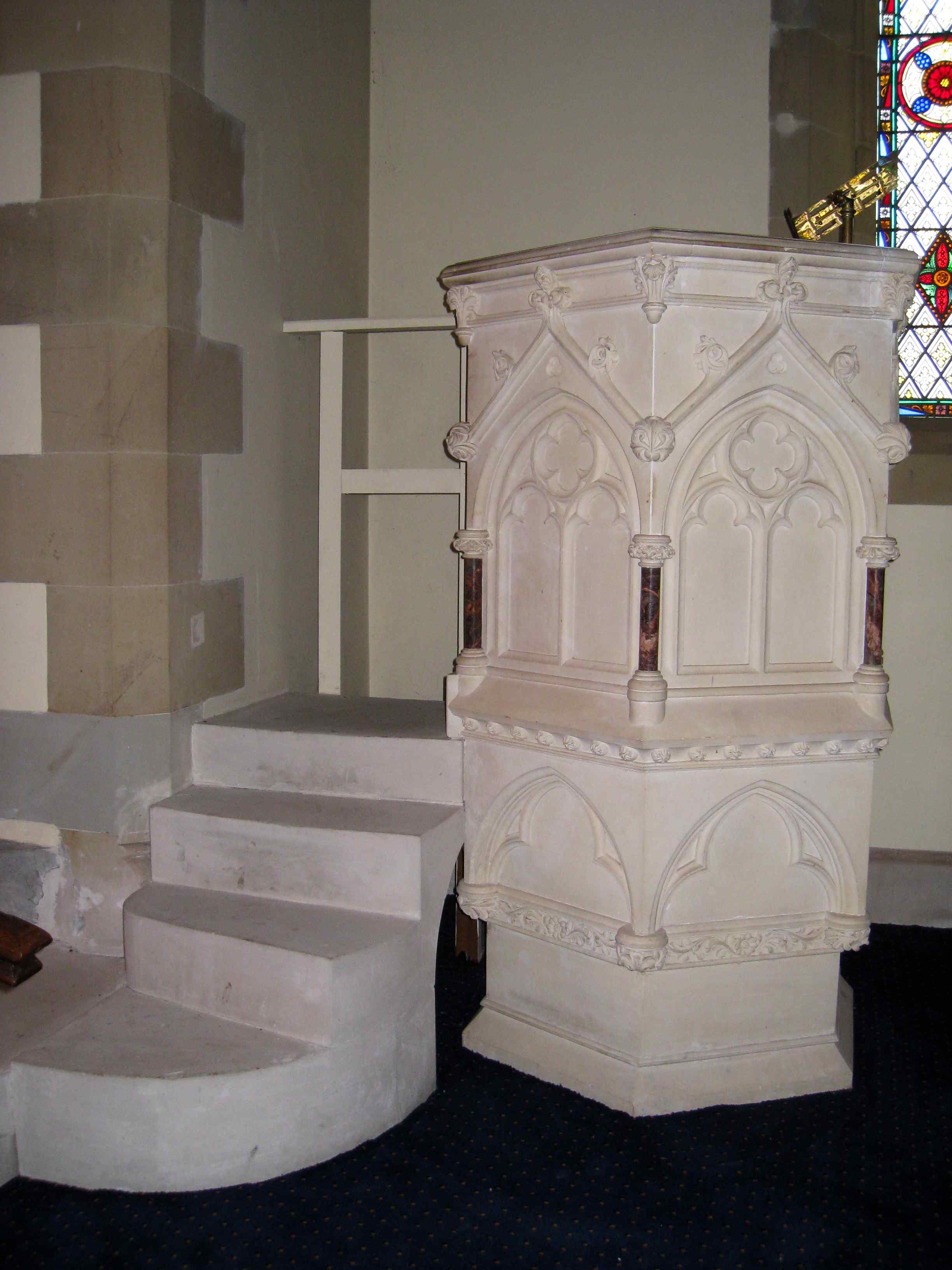 Pulpit at St Johns Anglican Church, Ross
