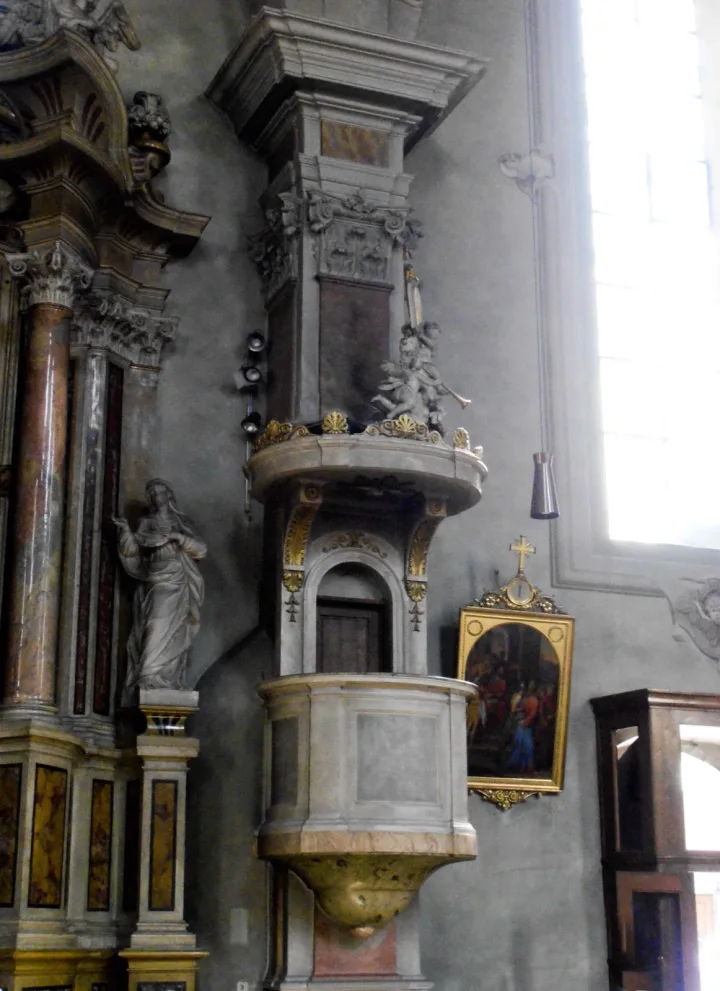 Pulpit at Pfarrkirche St Michael, Bressanone