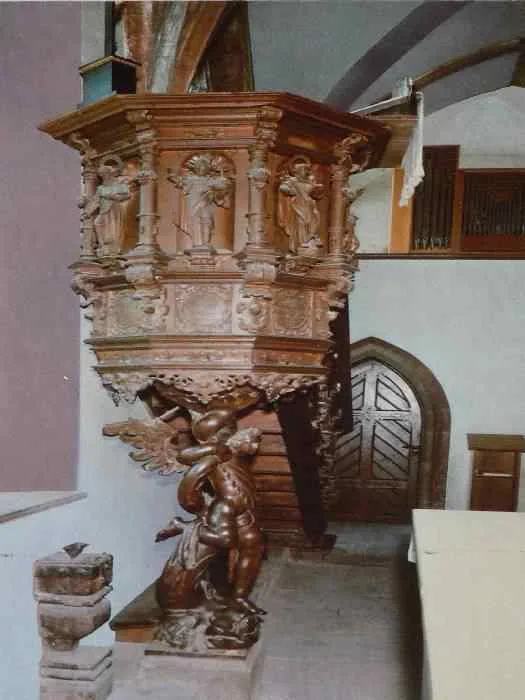 Preekstoel in Klooster Walkenried, Walkenried (Harz)