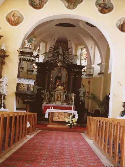 Pulpit at Krycany kostel, Korycany