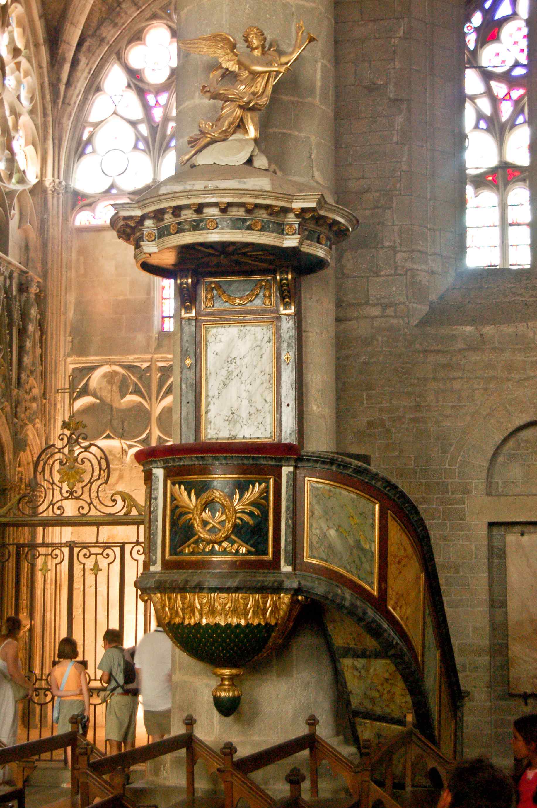 Pulpit at Basilique St Nazaire et St Celse, Carcassonne