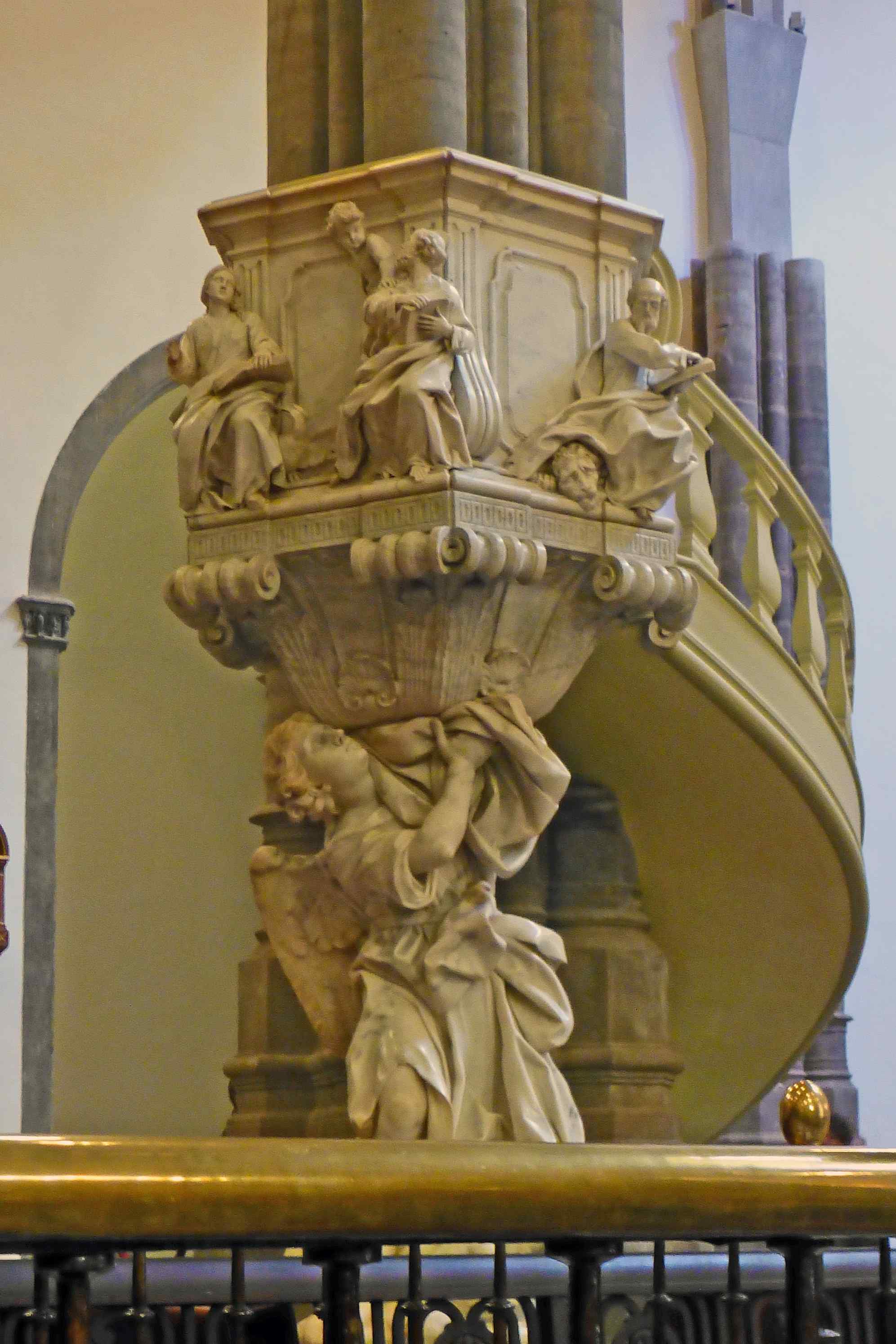 Pulpit at Catedral de Nuestra SeÃ±ora de los Remedios, San Cristobal de La Laguna, Tenerife