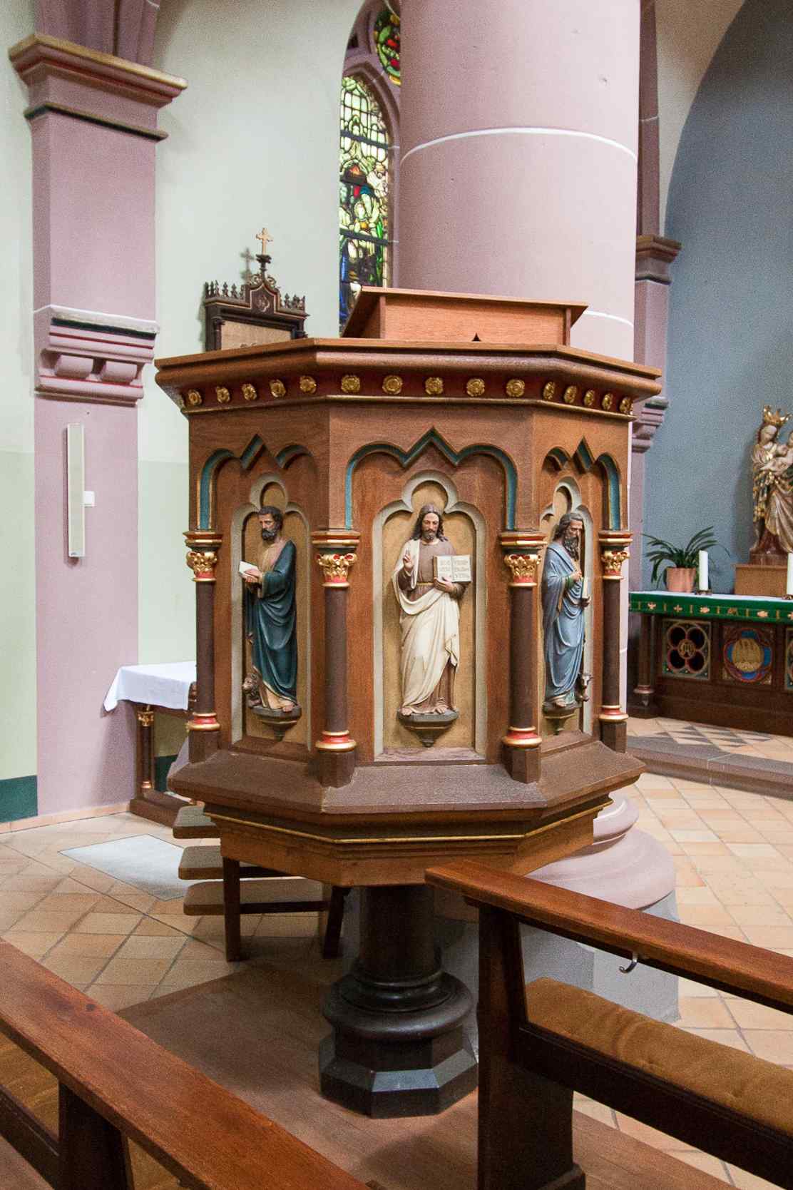 Pulpit at St Remigius, Alf