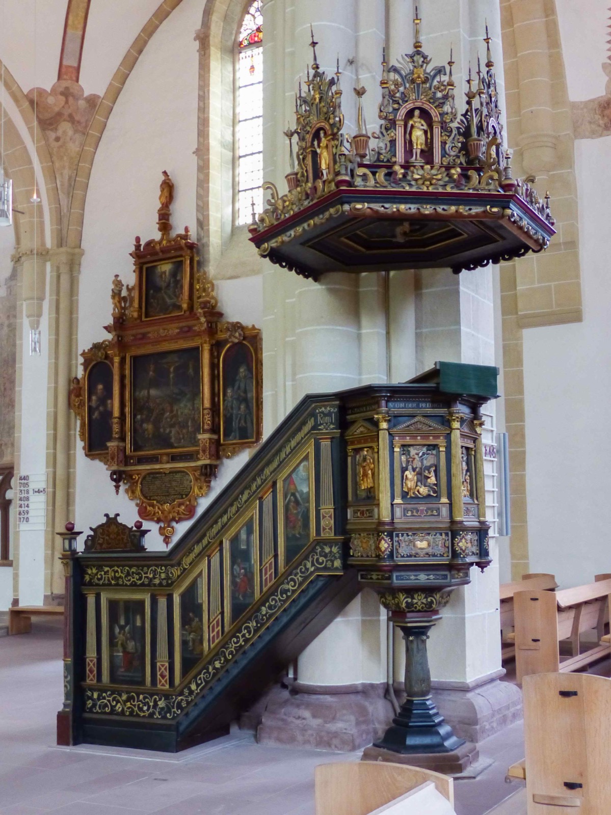 Pulpit at St. Nicolai, Lemgo