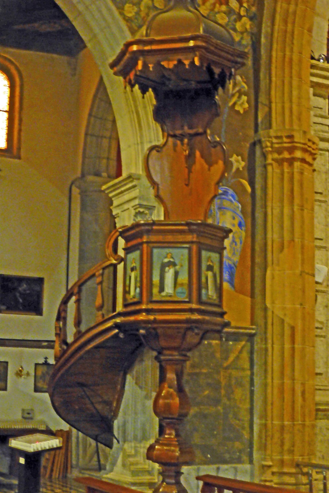 Preekstoel in Iglesia de Santo Domingo de Guzman, San Cristobal de la Laguna, Tenerife