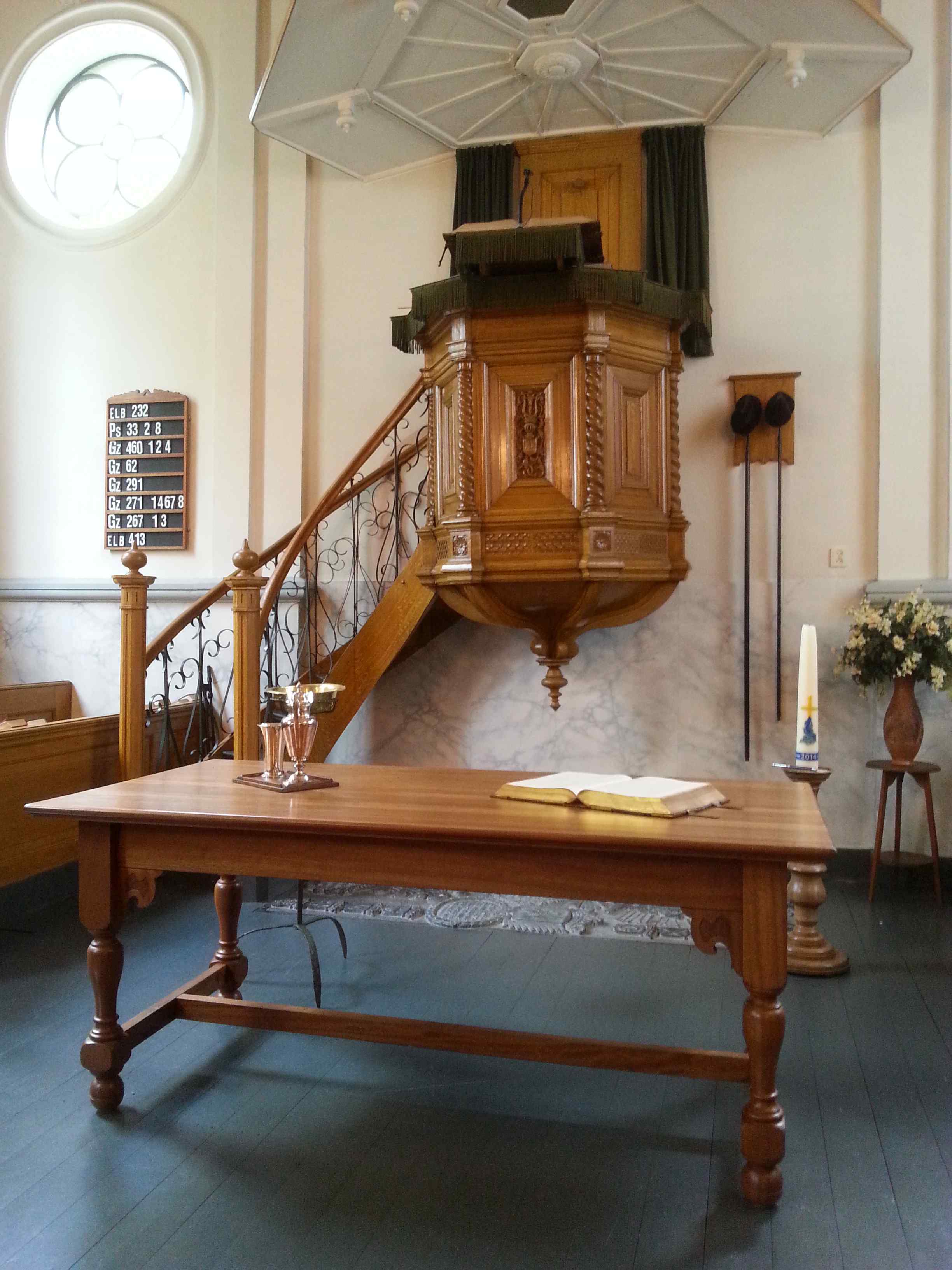 Pulpit at Hervormde Kerk, Lutjegast