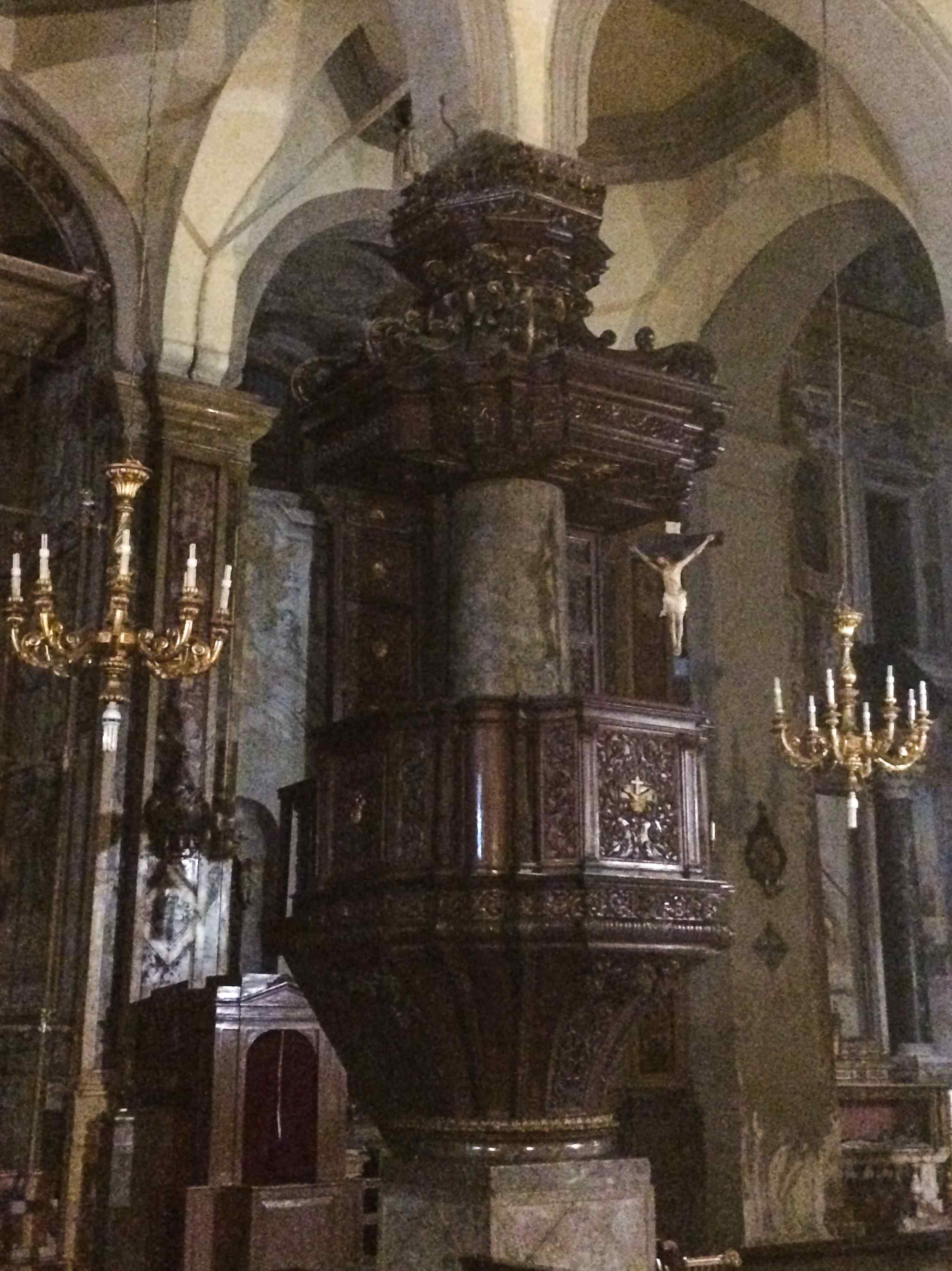 Preekstoel in Chiesa di Sant Anna, Palermo