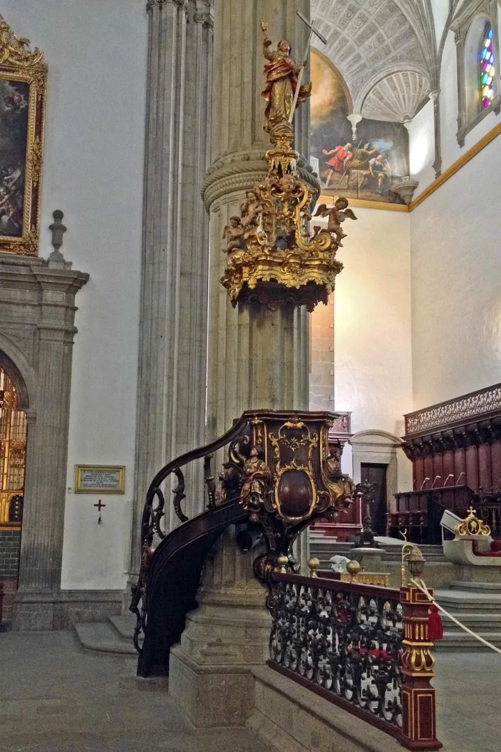 Preekstoel in Catedral de Santa Ana, Las Palmas de Gran Canaria