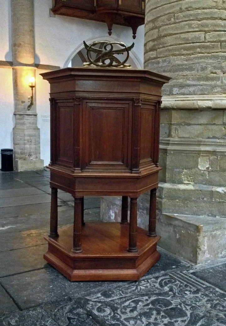 Preekstoel in Grote of St Bavokerk, Haarlem