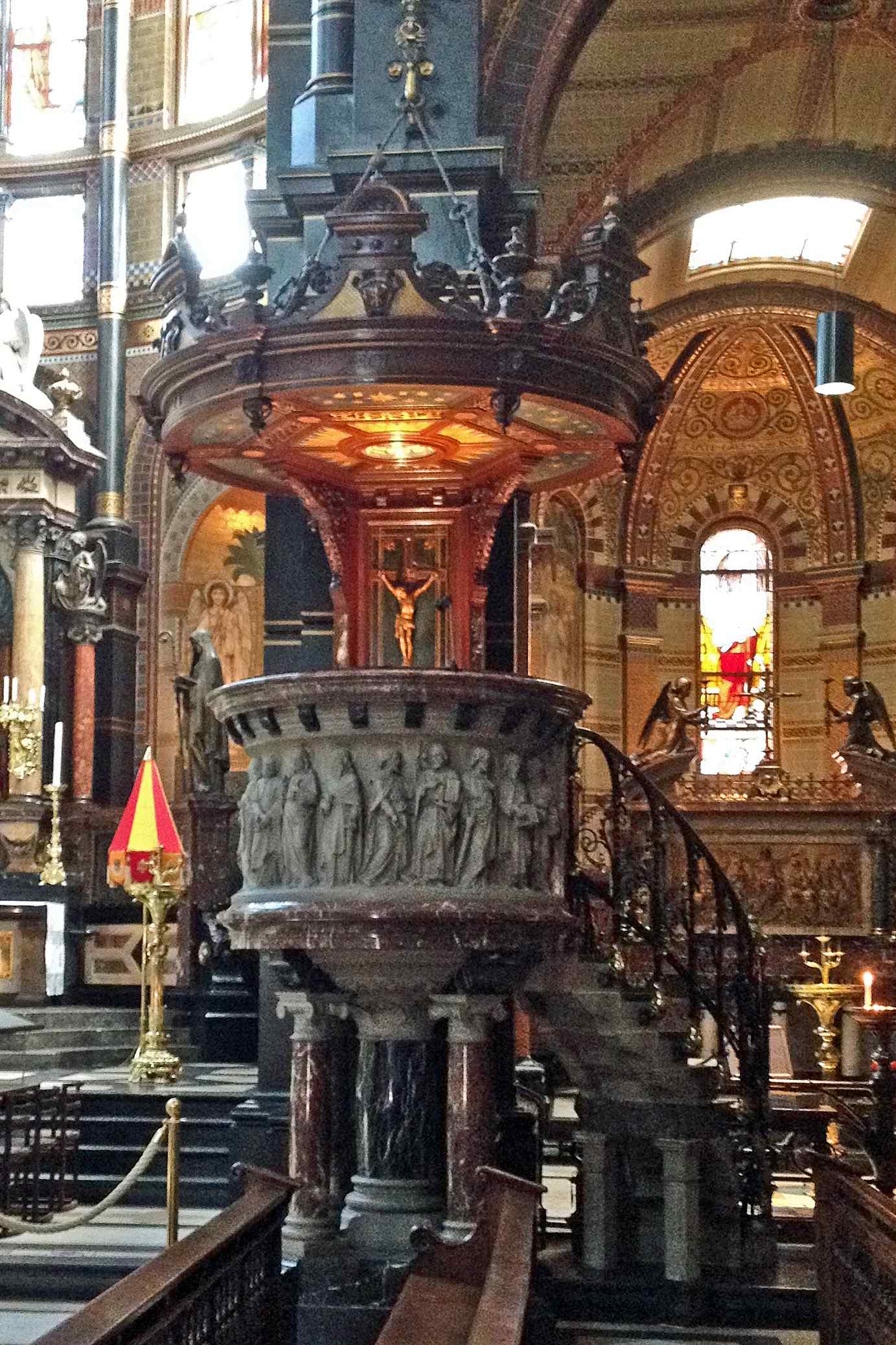 Pulpit at St Nicolaas basiliek, Amsterdam