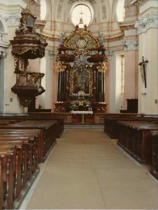 Pulpit at Bazilika minor Sv. Vavrince Kostel, Jablonne v Podjestedi