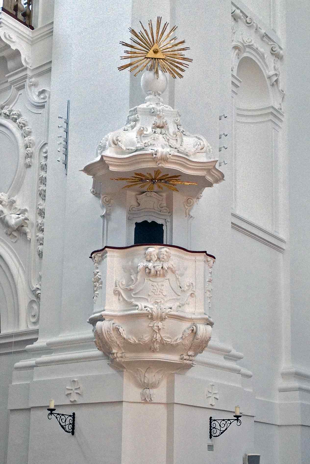 Preekstoel in Kollegienkirche, Salzburg