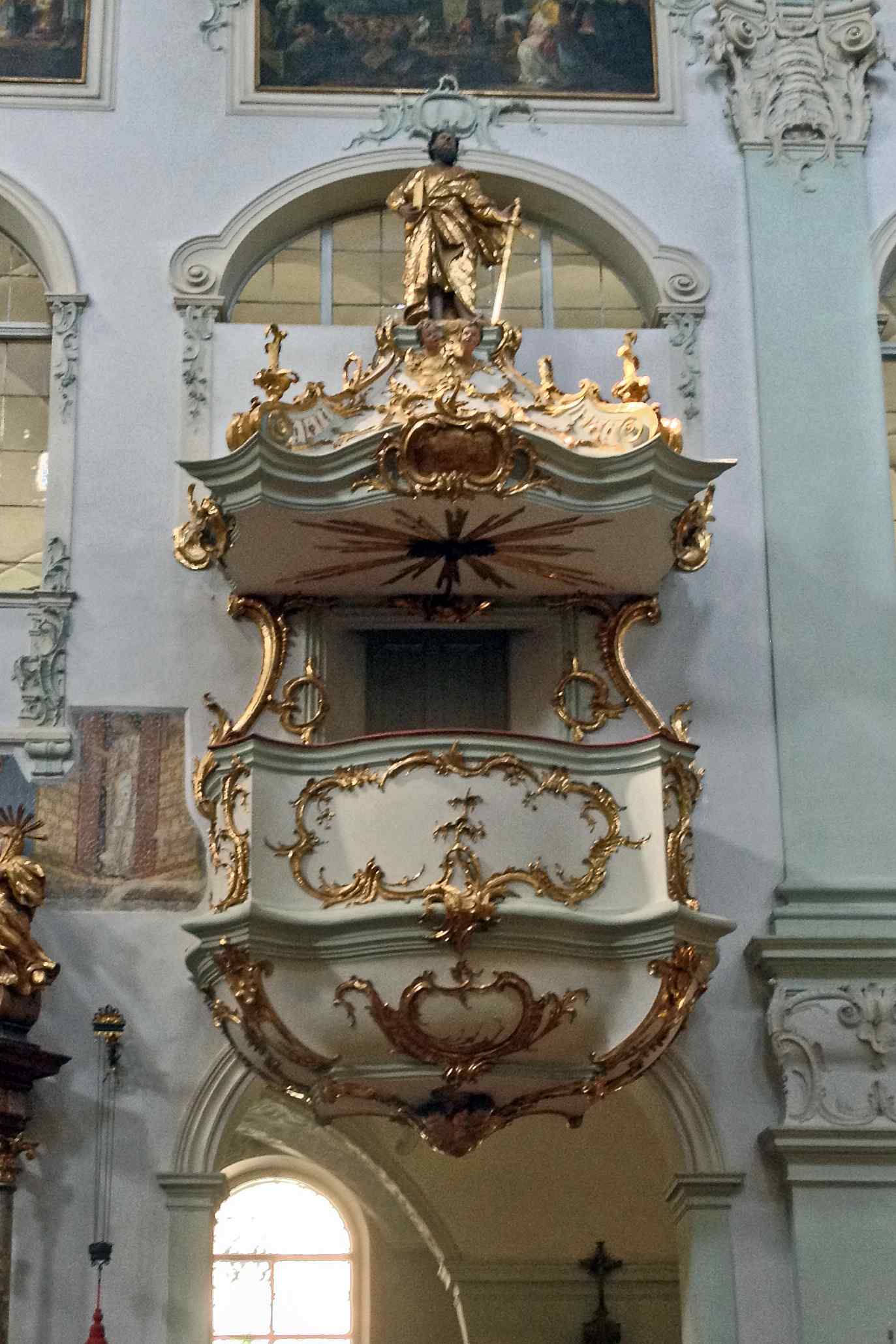 Preekstoel in Stiftskirche St Peter, Salzburg