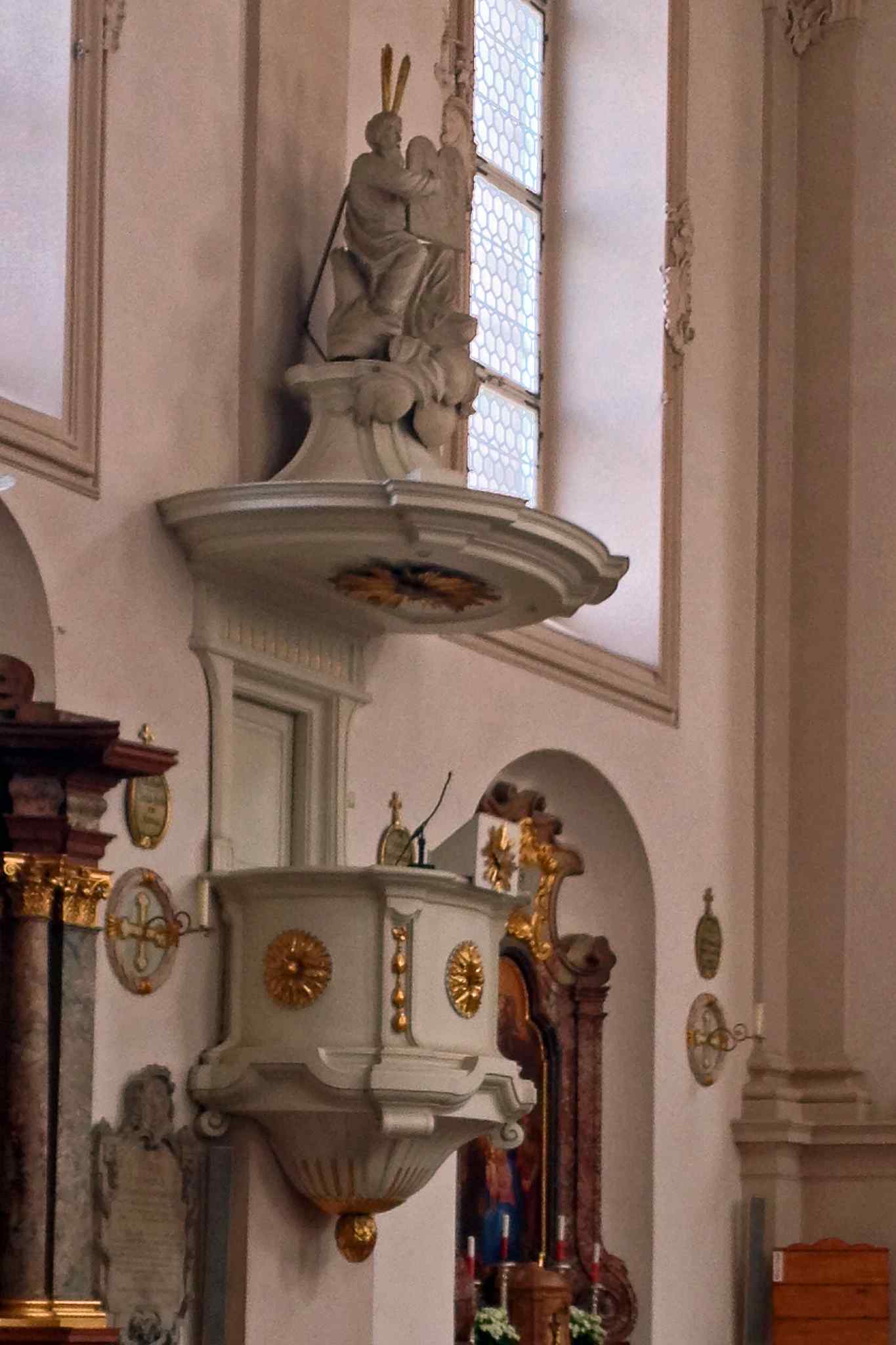Preekstoel in Sebastianskirche, Salzburg