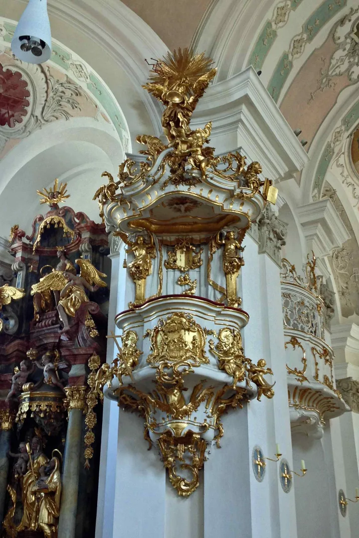 Preekstoel in St Nikolaus, Murnau
