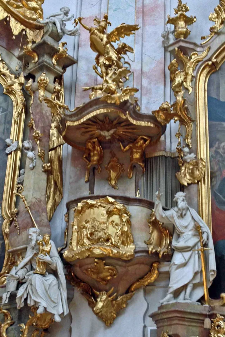 Preekstoel in Klosterkirche, Ettal