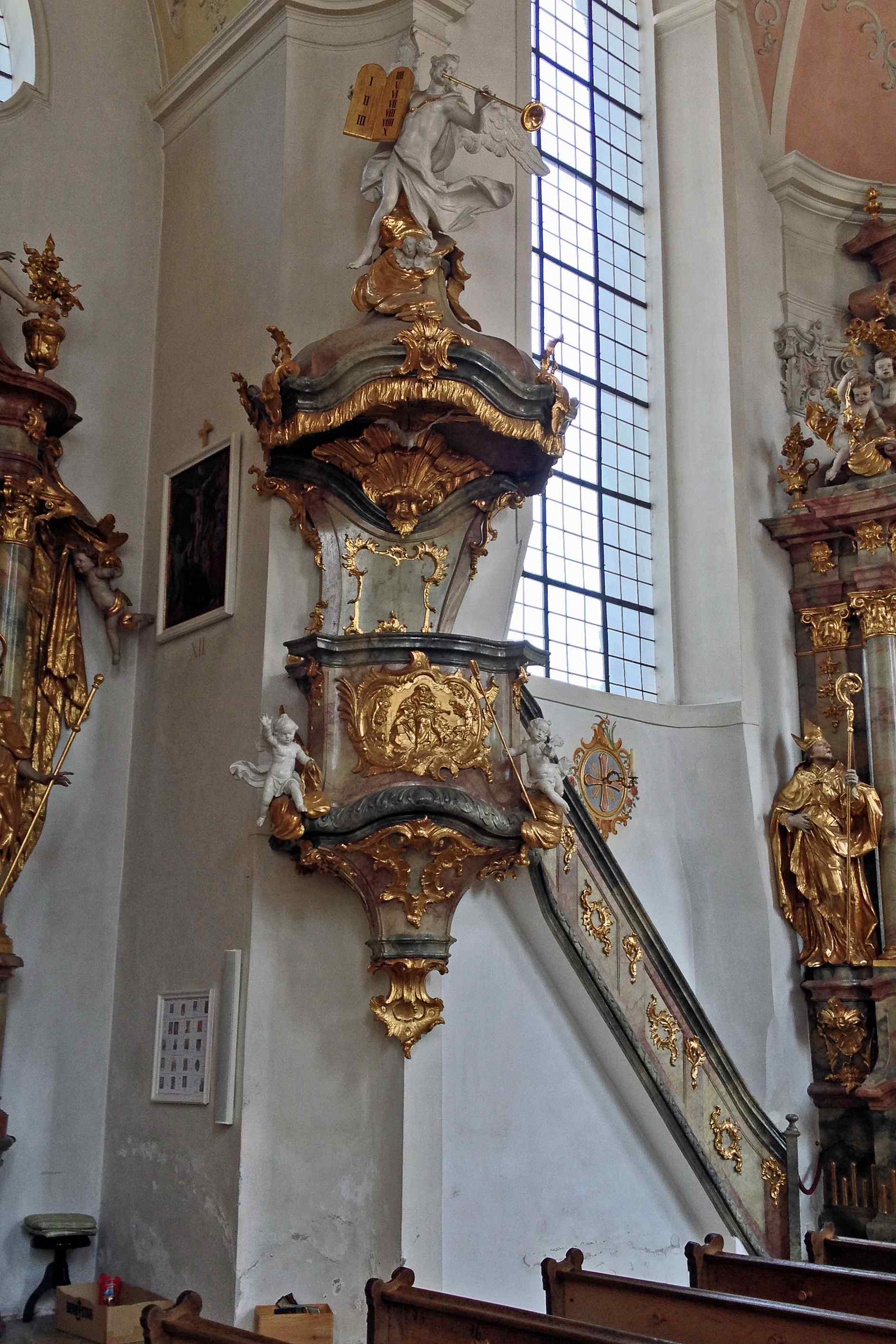 Preekstoel in Sankt Peter und Paul, Oberammergau