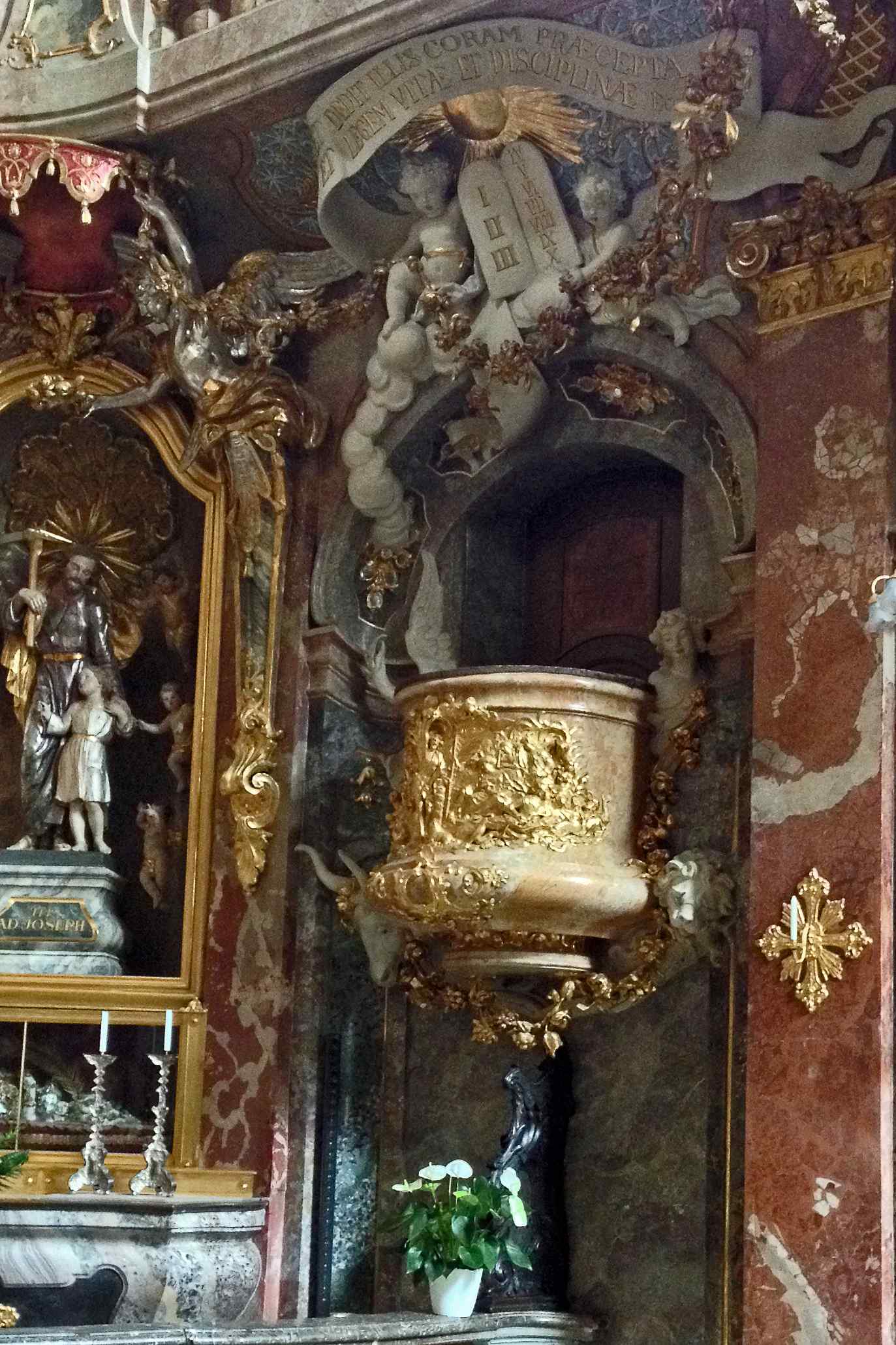 Pulpit at Asamkirche, Munchen