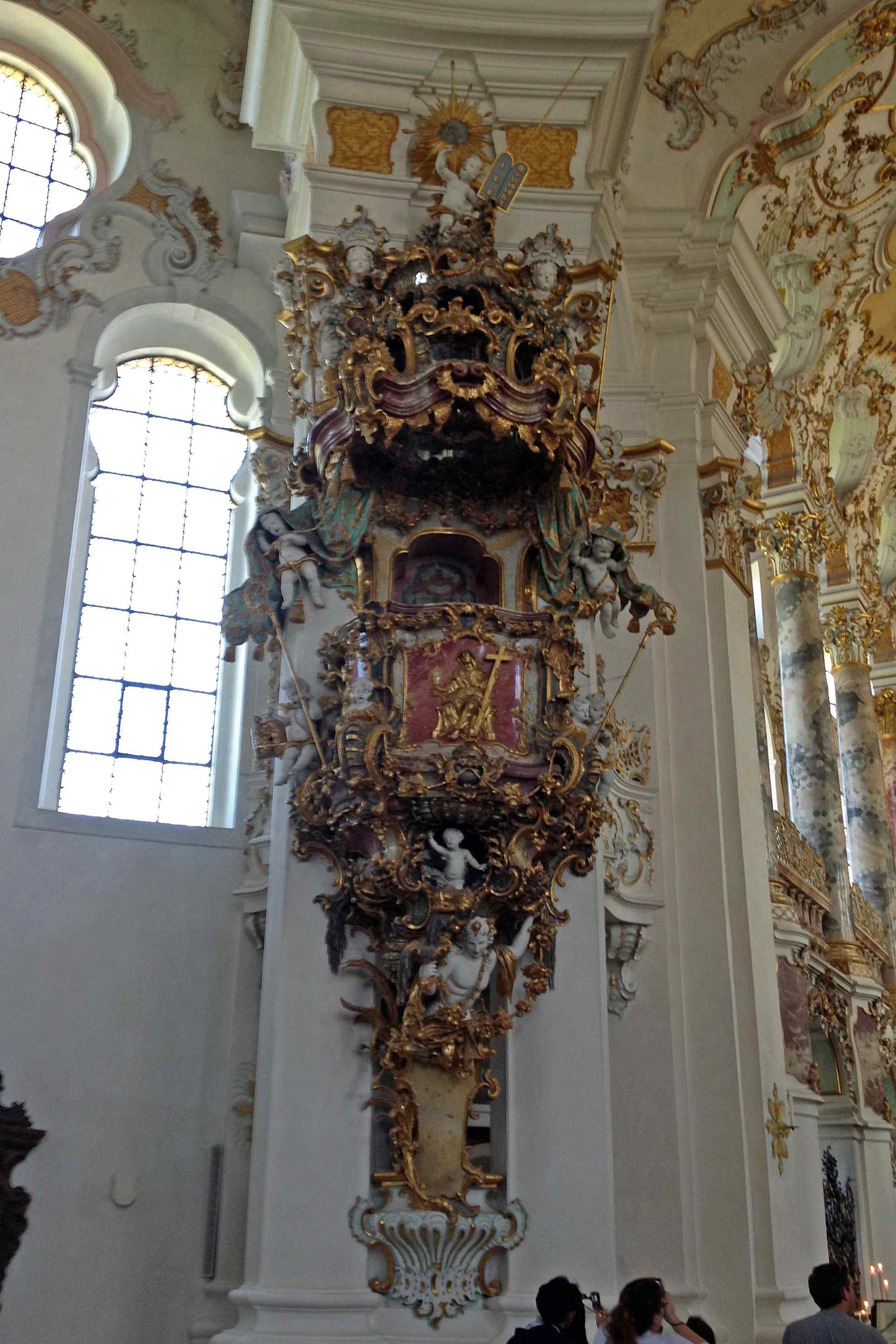 Preekstoel in Wieskirche, Steingaden