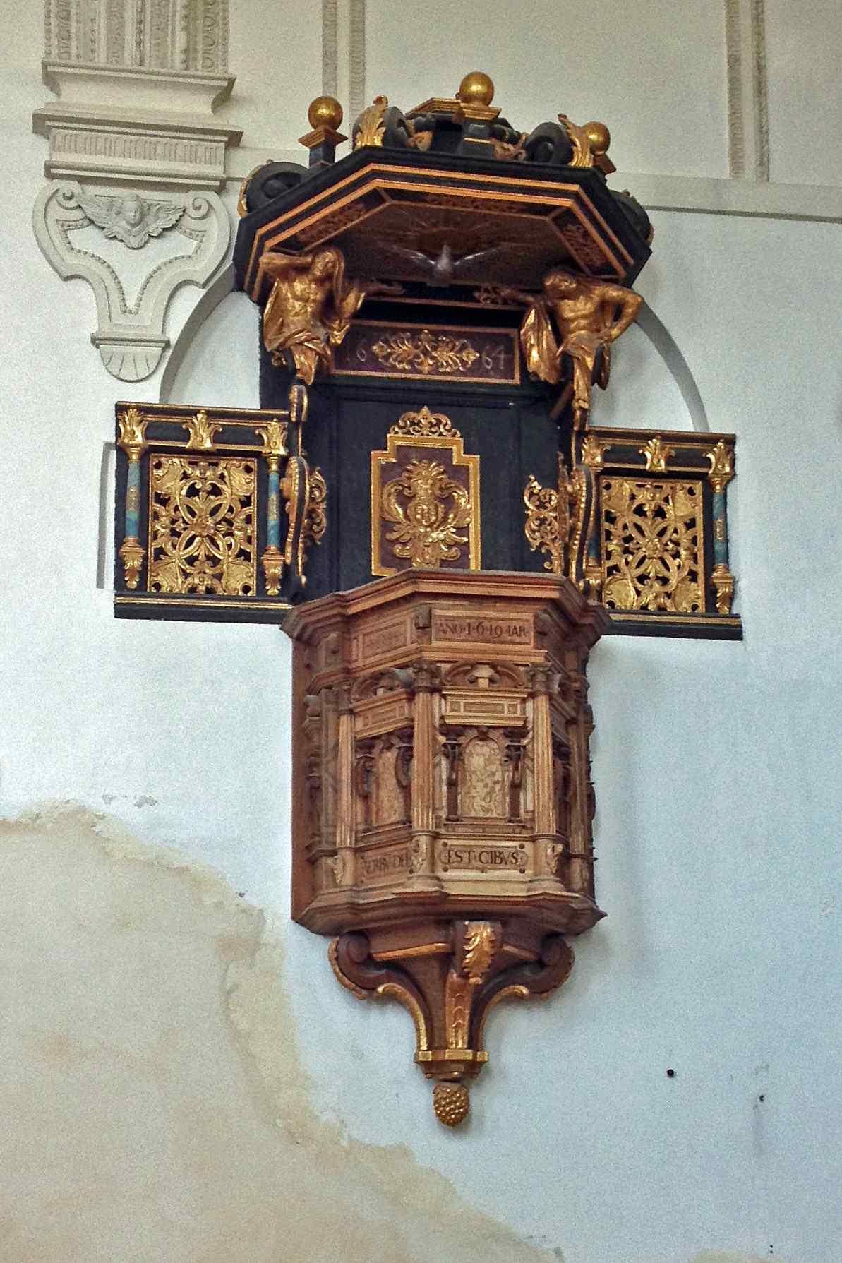 Pulpit at Wallfahrtskirche MariÃ¤ Heimsuchung, Hohenpeissenberg