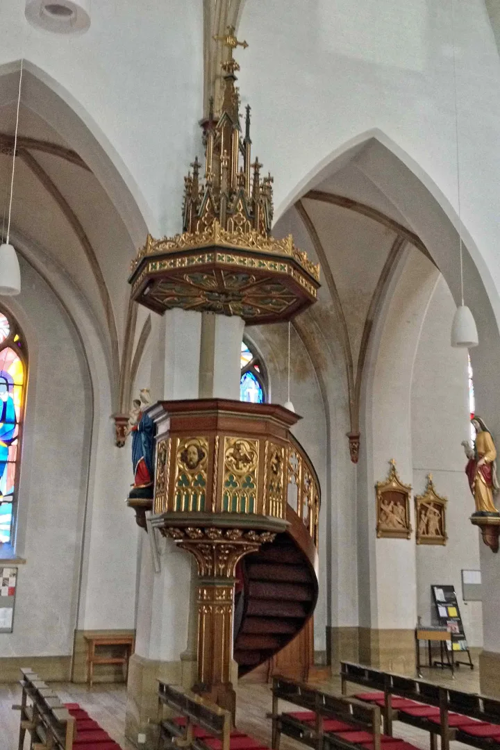 Preekstoel in St Marien, Neustadt an der Weinstrasse