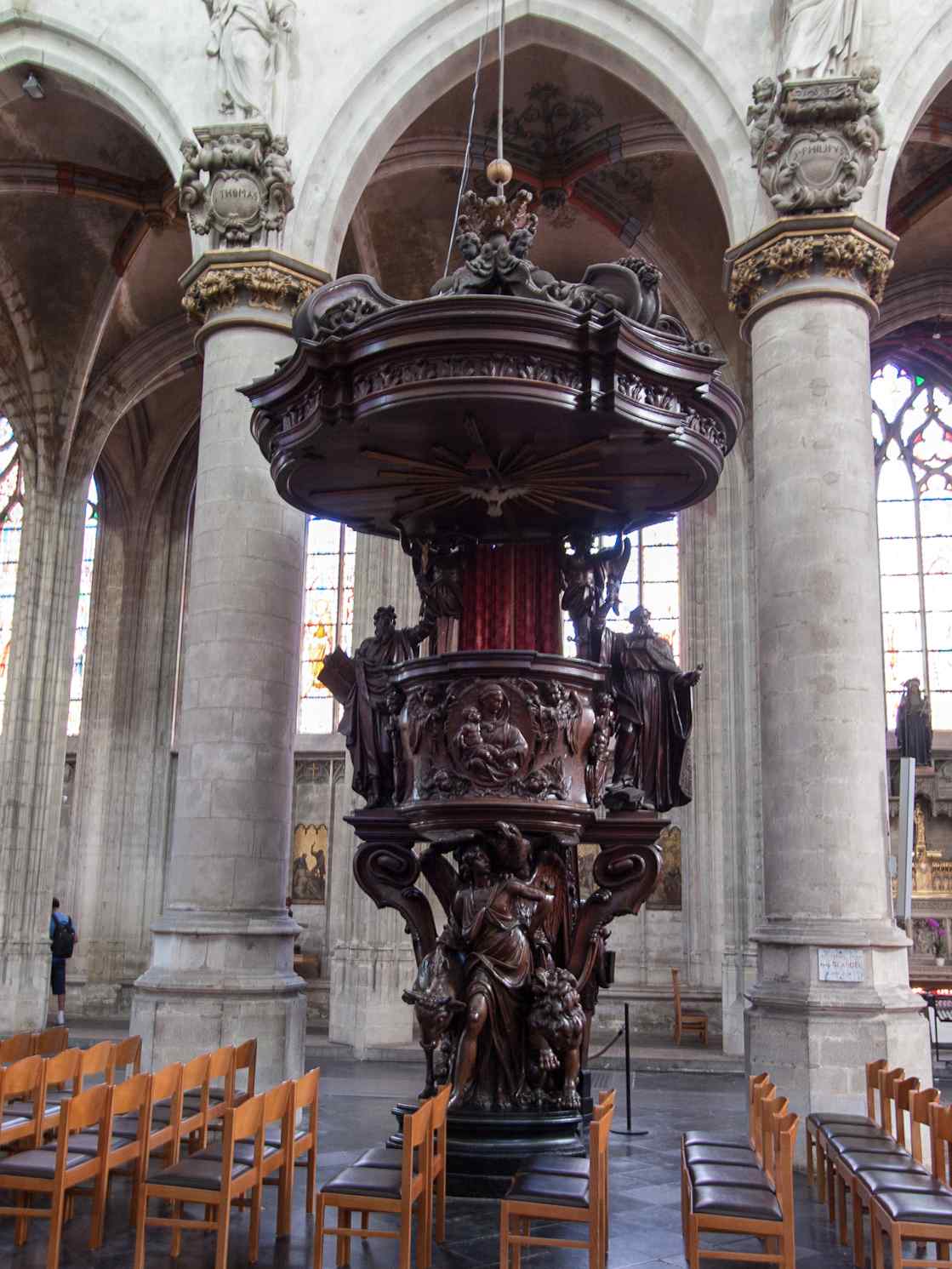 Preekstoel in OLV ter Zavelkerk, Brussel