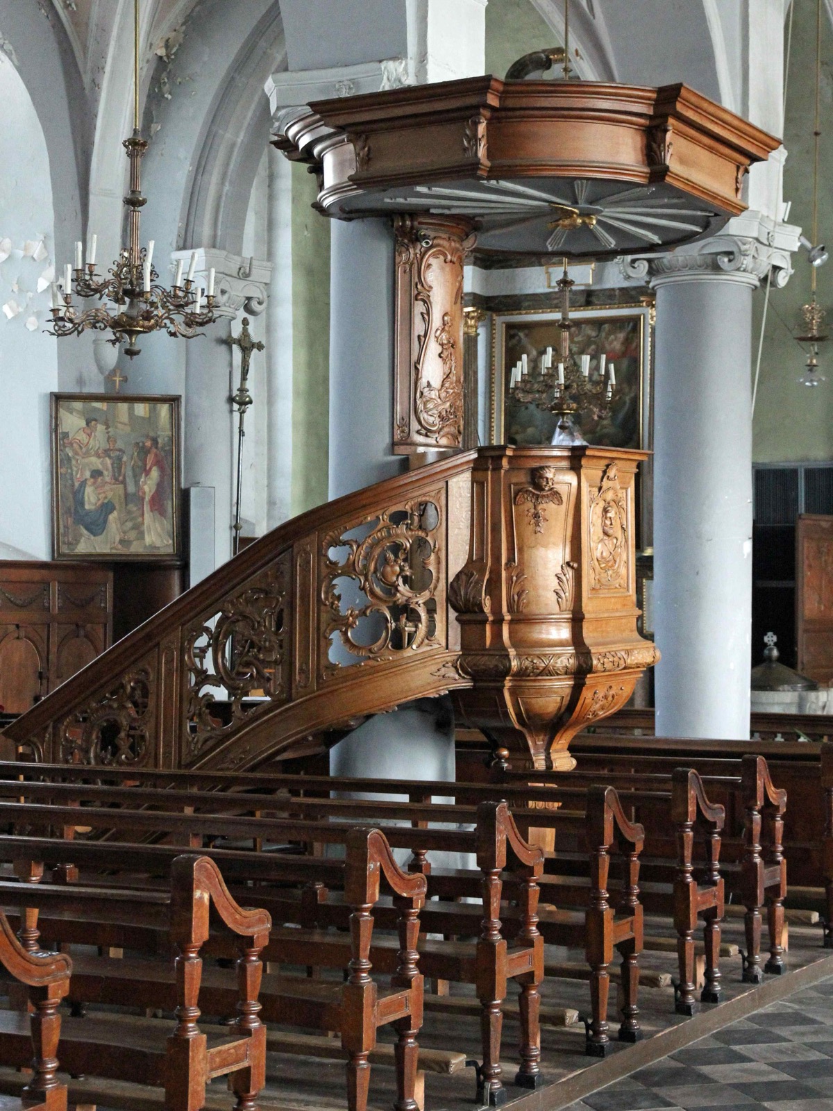 Pulpit at Jacob de Oudere Kerk, Clermont