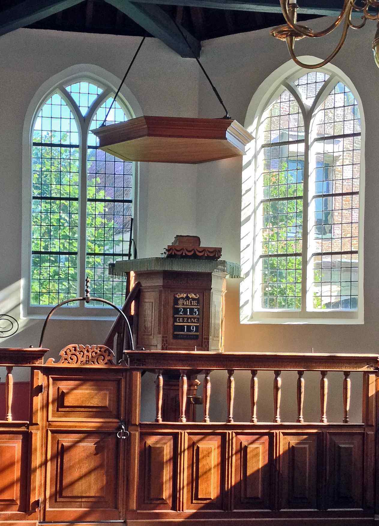 Preekstoel in Hervormde kapel van Den Oever, Enkhuizen